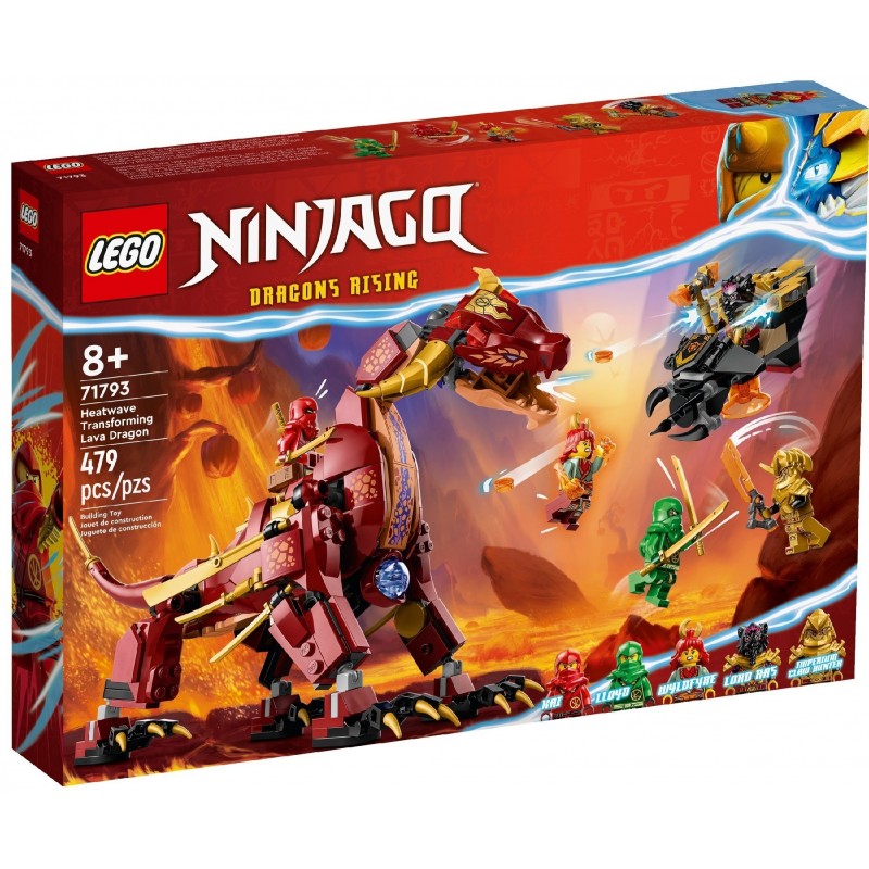 LEGO Конструктор Ninjago Вулканічний Дракон, що трансформує Хітвейва