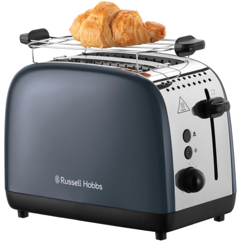 Russell Hobbs Тостер Colours Plus, 1600Вт, нержав., підігрів,разморозка, сірий