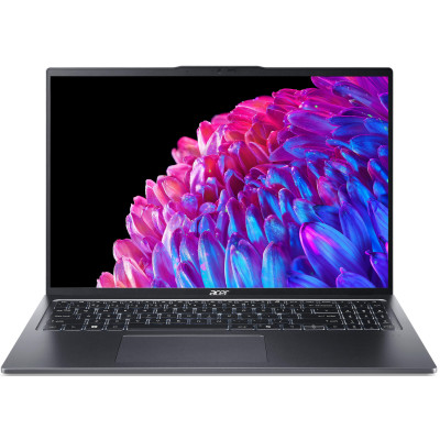 Acer Ноутбук Swift Go 16 SFG16-72 16" 3.2K OLED, Intel U7-155H, 32GB, F1TB, UMA, Lin, сірий