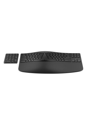 HP Клавіатура мембранна 960 BLK Ergonomic split-zone, 112key, BT, EN/UK, чорний