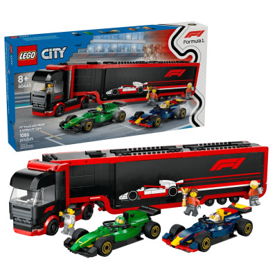 LEGO Конструктор LEGO City Вантажівка F1 з автомобілями RB20 та AMR24