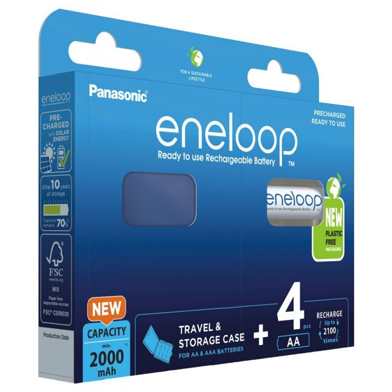 Panasonic Акумулятор Eneloop AA 2000 4BP mAh NI-MH+case