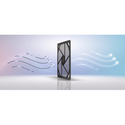 SilverStone Пиловий фільтр для вентилятора FF181B 180мм магнітний чорний