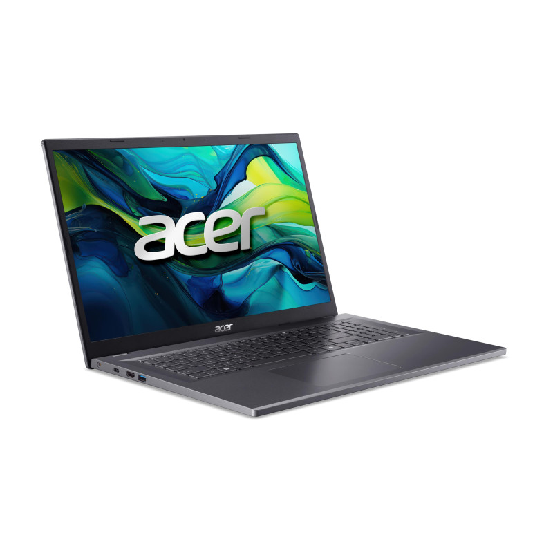Acer Ноутбук Aspire 17 A17-51M 17.3" FHD IPS, Intel 7-150U, 16GB, F512GB, UMA, Lin, сірий