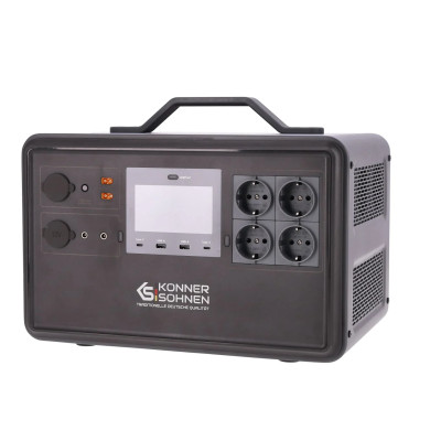 Könner & Söhnen Портативна електростанція Konner&Sohnen KS 2400PS, 2400Вт, 2240Вт/рік, LifePo4, Bluetooth, 25.9кг