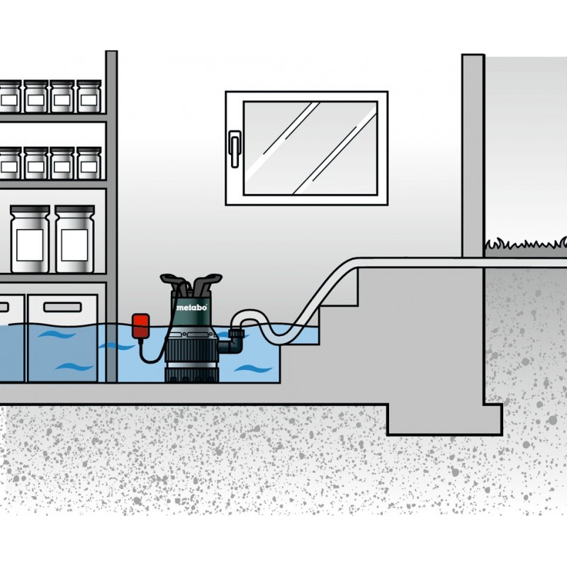 Metabo Насос занурювальний комбінований TPS 16000 S COMBI, 970Вт