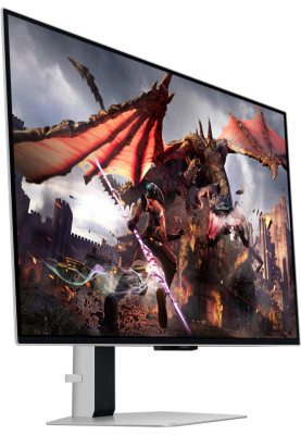 Samsung Монітор 32" Odyssey G80SD HDMI, DP, USB, Bluetooth, OLED, 3840x2160, 240Hz, 0.3ms, G-Sync Compatible