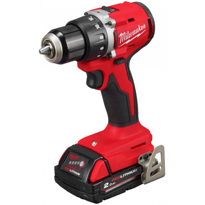 Milwaukee Шурупокрут-дриль акумуляторний Milwaukee M18 BLDDRC-202C 18В 2х2А·год 61Нм 0-1700об/хв ЗП М12-18 С кейс 1.5кг
