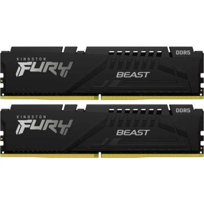 Kingston Пам'ять ПК DDR5 128GB KIT (64GBx2) 5600 FURY Beast