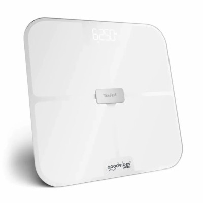 Tefal Ваги Tefal підлогові Goodvibes Sport, 200кг, Bluetooth, AAAx4 в комплекті, скло, білий