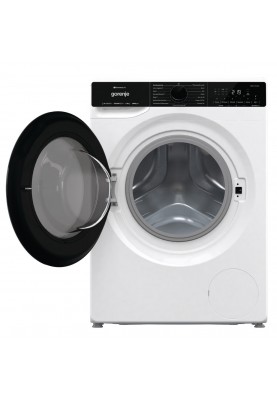 Gorenje Пральна машина фронтальна, 8кг, 1400, A+++, 55см, дисплей, інвертор, пара, Wi-Fi, білий