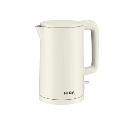 Tefal Електрочайник Thermo Protect, 1.5л, пластик, нержавіюча сталь, світло-бежевий