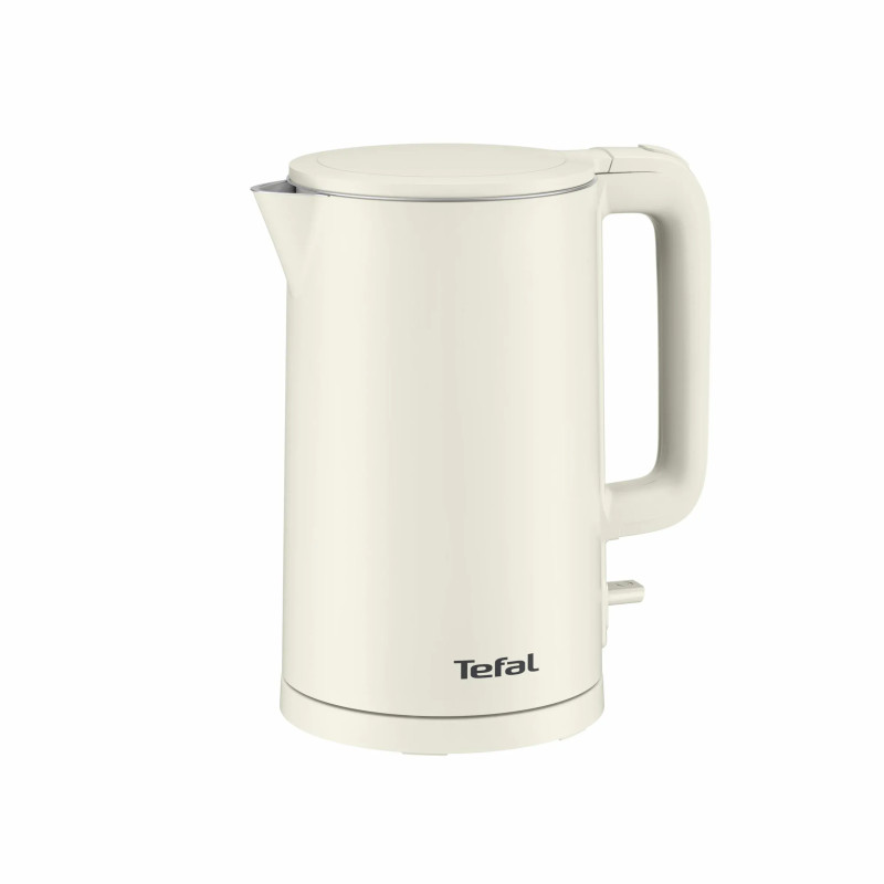 Tefal Електрочайник Thermo Protect, 1.5л, пластик, нержавіюча сталь, світло-бежевий