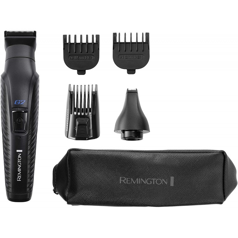 Remington Набір для стрижки G2 Graphite, для голови, вусів, бороди,носа і тіла, акум., насадок-5, чорний
