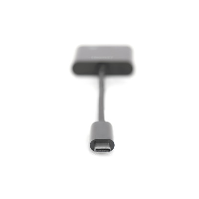 Digitus Адаптер USB-C - HDMI+USB-C UHD 4K, M/F, 0.11 m
