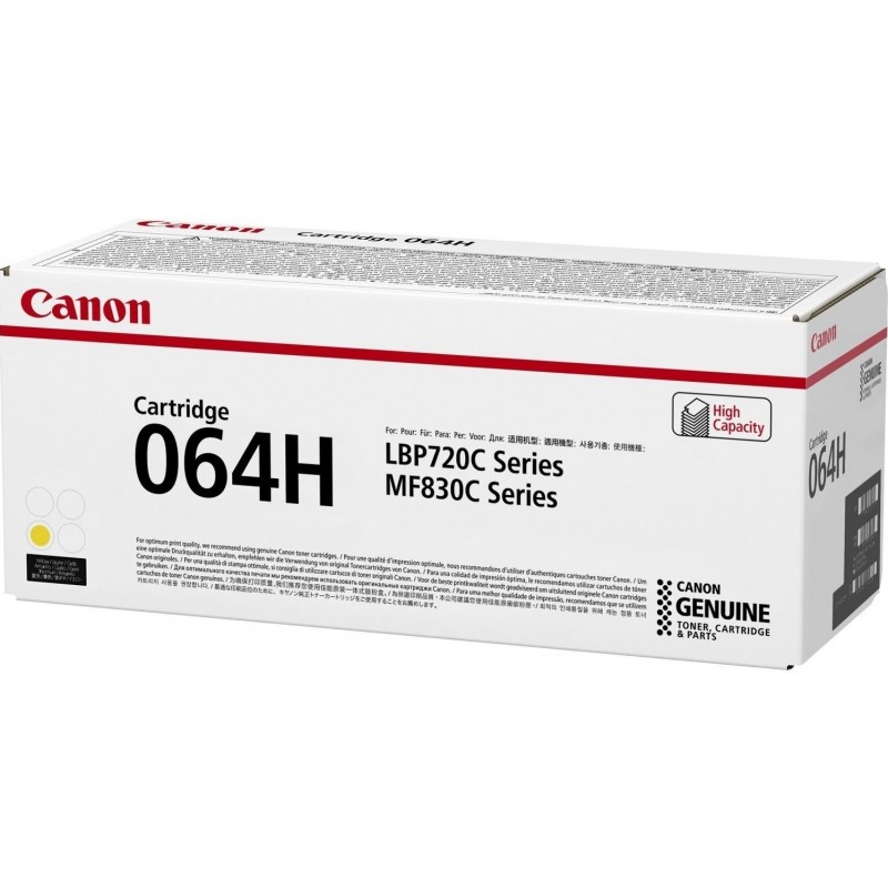 Canon Картридж 064H MF832Cdw/LBP722Cdw Yellow (10500 стор.)