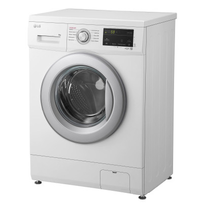 LG Пральна машина фронтальна, 6кг, 1200, A+++, 44см, дисплей, пара, інвертор, білий