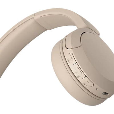 Sony Навушники On-ear WH-CH520 BT 5.2, SBC, AAC, Wireless, Mic, Бежевий