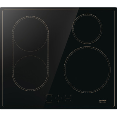 Gorenje Варильна поверхня індукційна, 60см, PowerBoost, TouchControl, поєднання конфорок, чорний