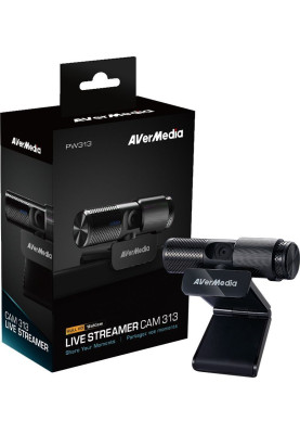 AVerMedia Вебкамера PW313 FullHD, 30fps, fixed focus, чорний