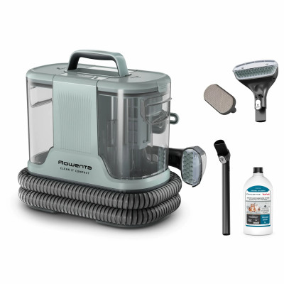 Rowenta Пилосос Rowenta миючий Clean It Compact, 400Вт, конт пил -0,85л, вода -1,4л, 11500 Па, 4 насадки, зелений