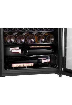 ARDESTO Холодильник для вина, 84.2x48х44, мороз.відд.-96л, зон - 1, бут-34, ST, диспл внутр., чорний