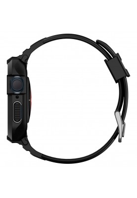 Spigen Чохол та ремінець 2в1 для Apple Watch 45mm/44mm Rugged Armor Pro, Black