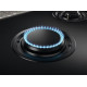 Electrolux Варильна поверхня газова на склі, 90см, чавун, електрон. керування, Hob2Hood, чорний