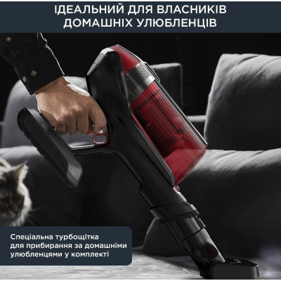 Rowenta Пилосос безпровідний X-Force Flex 12.60 Auto Animal, 320Вт, конт пилок -0.9л, автон. робота до 45хв, вага-3кг, НЕРА, чорно-червоний Rowenta Пилосос безпровідний X-Force Flex 12.60 Auto Animal, 320Вт, конт пилок -0.9л, автон. робота до 45хв, вага-3кг, НЕРА, чорно-червоний