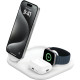 Belkin Зарядний пристрій бездротовий 3в1 Magnetic Foldable iPhone/Watch/AirPods, Qi2 15Вт, білий