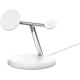 Belkin Зарядний пристрій бездротовий 3в1 Magnetic Qi2 15Вт, білий