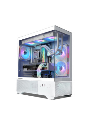 Zalman Корпус Chronix без БР, 1xUSB3.0, 1xUSB2.0, 1x Type C, 2x120мм ARGB Reverse, 1x120мм ARGB, VGA 410мм, LCS ready, TG Side/Front Panel, ATX, білий
