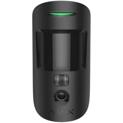 Ajax Бездротовий датчик руху з камерою, з покращеною фотофіксацією та фото по запиту Ajax HDR MotionCam PhOD black, Jeweller