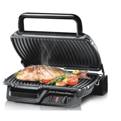 Tefal Гриль притискний Ultracompact 2000Вт, темп. режимів-3, з'ємні пластини, розкриття на 180°, метал