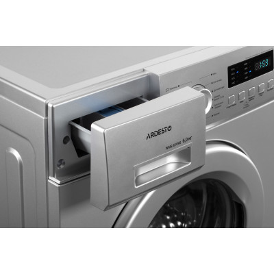 ARDESTO Пральна машина фронтальна, 6кг, 1000, А++, 45см, дисплей, сріблястий ARDESTO Пральна машина фронтальна, 6кг, 1000, А++, 45см, дисплей, сріблястий