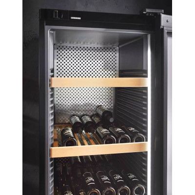 Liebherr Холодильник для вина, 168.4x60х76.3, холод.відд.-426л, зон - 1, бут-196, ST, дисплей, чорний Liebherr Холодильник для вина, 168.4x60х76.3, холод.відд.-426л, зон - 1, бут-196, ST, дисплей, чорний