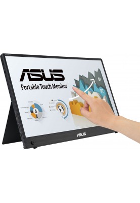 ASUS Монітор портативний 15.6" ZenScreen MB16AMTR mHDMI, 2xUSB-C, MM, IPS, 7800mAh, Touch, Case