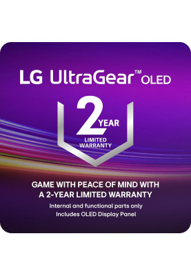 LG Монітор 27" 27GS95QE-B 2xHDMI, DP, USB, Audio, OLED, 2560x1440, 240Hz, 0.03ms, DCI-P3 98.5%, G-SYNC, FreeSync, AdaptiveSync, Pivot, DisplayHDR TRUE BLACK 400