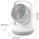 Philips Вентилятор Philips настільний Series 2000, 22см, 28Вт, таймер, поворот 180, білий