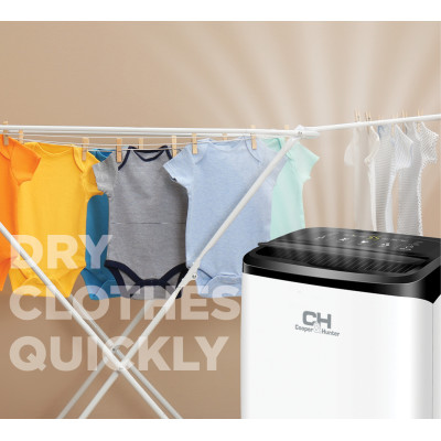 Cooper&Hunter Осушувач повітря Cooper&Hunter CH-D009WD8-20LDWF, 20л.на добу, 50м.кв , 180м3/год, 300Вт, дисплей, ел.кер-ня, WI-FI, іонізатор, таймер, авто вимк., білий