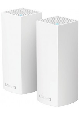 Linksys VELOP WHW0302 AC2200, MESH, 2xGE WAN/LAN, BT 4.0, біл. цв. (2шт.)