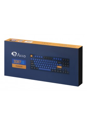 Akko Клавіатура механічна 3087 DS Horizon 87Key, CS Pink V2, USB-A, EN/UKR, No LED, Синій