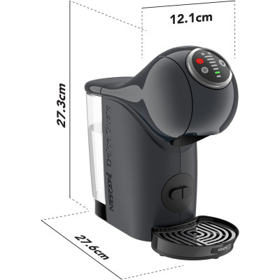 Krups Кофеварка капсульна Dolce Gusto Genio S Plus, 1,8л, капсули, сернор.керування, темно-сірий