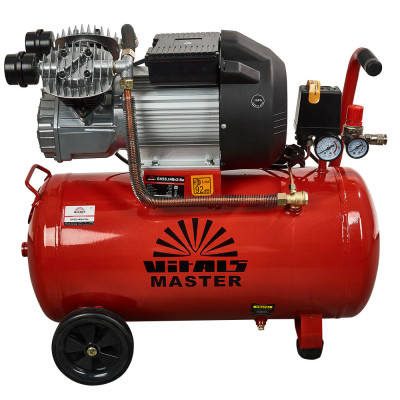 Vitals Компресор повітряний Master GK55.t48v2-8a, 2200Вт, 50л, 3800л/хв, 8бар, 37.3кг Vitals Компресор повітряний Master GK55.t48v2-8a, 2200Вт, 50л, 3800л/хв, 8бар, 37.3кг