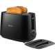 Philips Тостер aily Collection, 830Вт, пластик, кришка від пилу, чорний