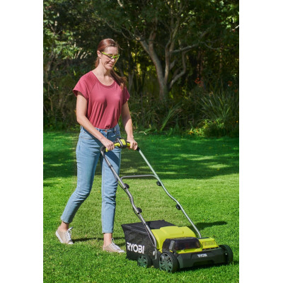 Ryobi Аератор-скарифікатор ONE+ 18В 2х4.0А/г, 35см, 55л