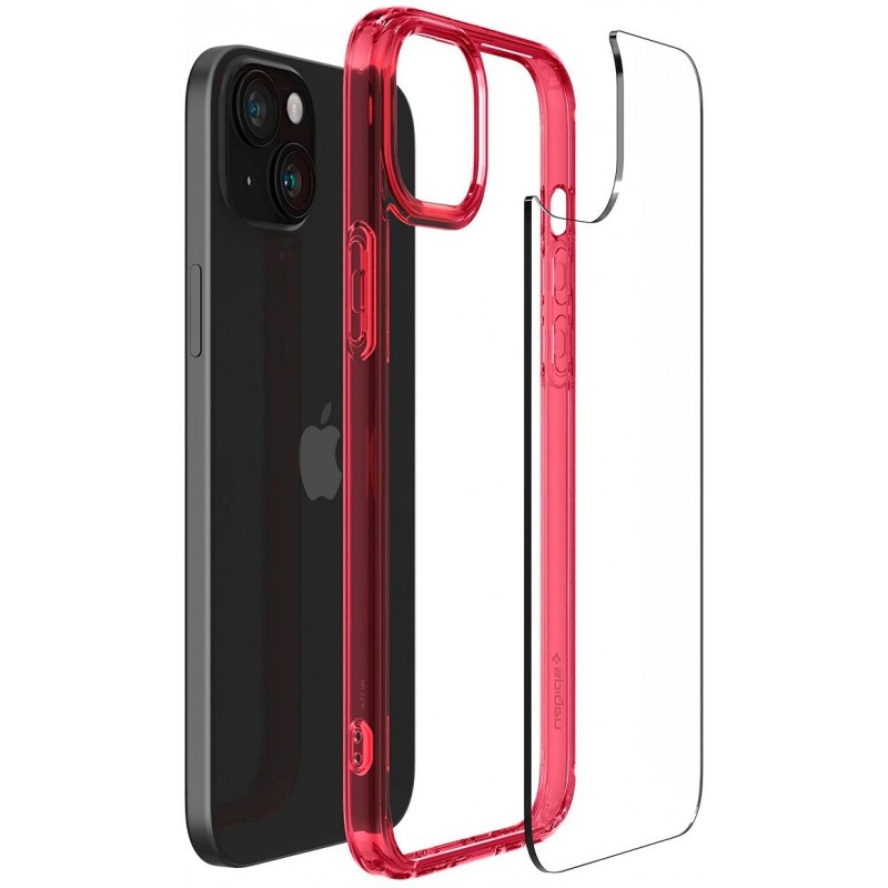 Spigen Чохол для Apple iPhone 15 Plus Ultra Hybrid, Red Crystal