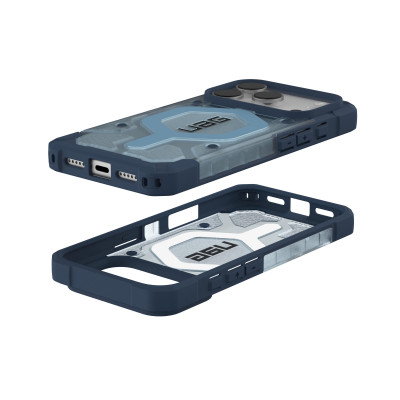 UAG Чохол+ремінець UAG для iPhone 17 Pro, Pathfinder Clear MagSafe Bundle, Blues Lanyard