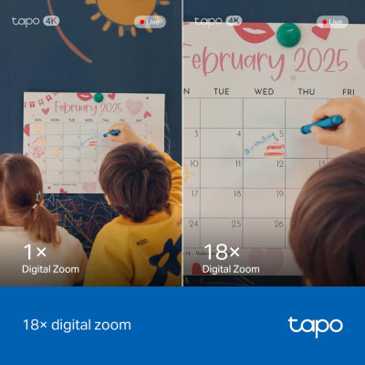 TP-Link IP-камера Tapo C260 8MP N300 microSD motion detection.