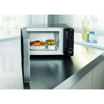 Whirlpool Мікрохвильова піч, 25л, електронне упр., 800Вт, гриль, дисплей, чорний